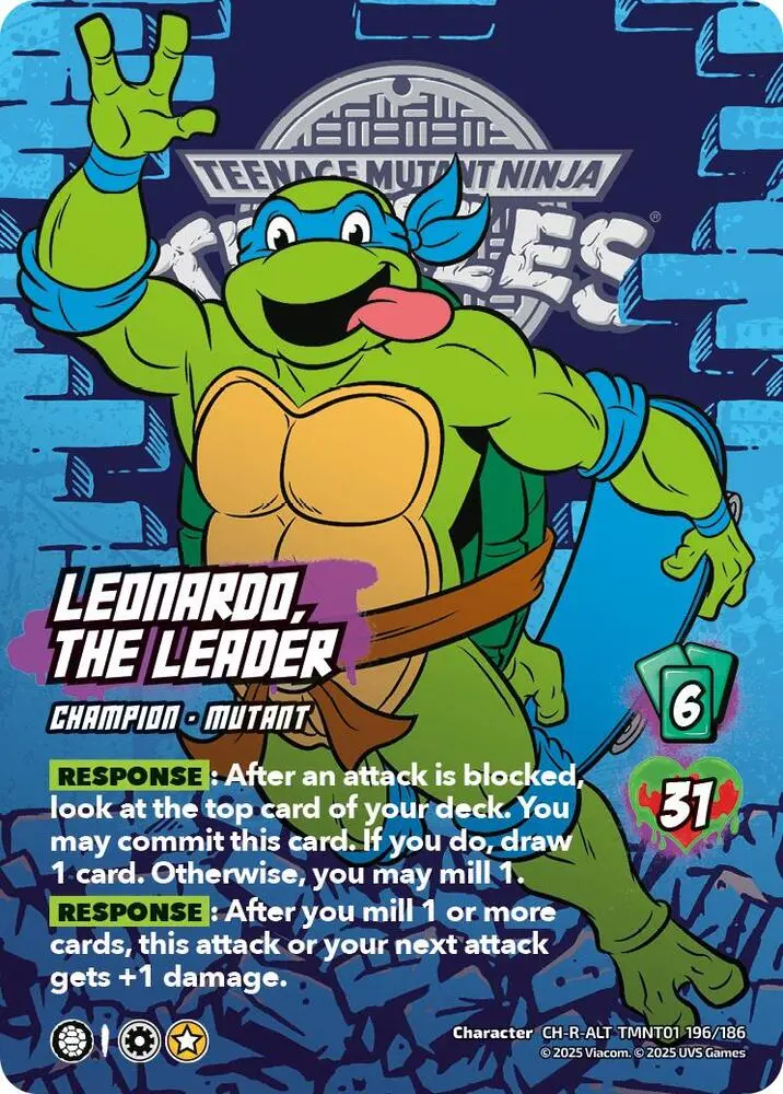 Leonardo, The Leader (Alternate Art) (196) - Teenage Mutant Ninja Turtles (Tmnt) 1