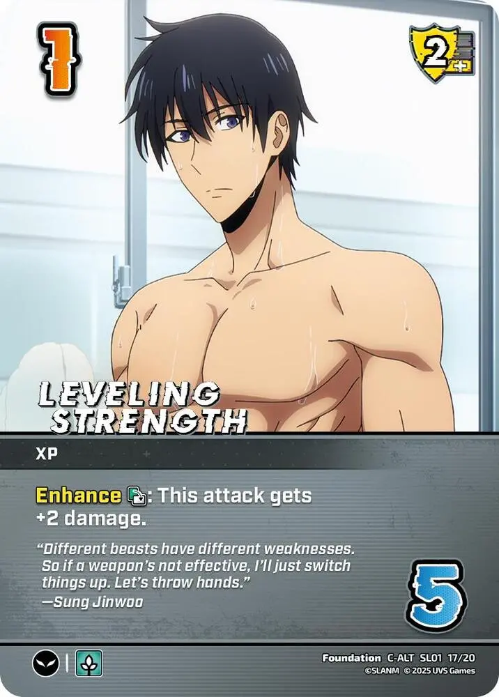 Leveling Strength (Alternate Art) - Sl01 17/20 - Alternate Art Common 1