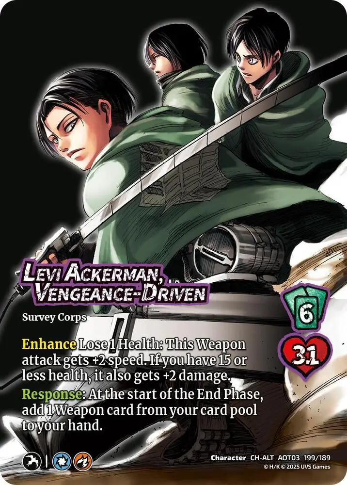 Levi Ackerman, Vengeance-Driven (Alternate Art) 1