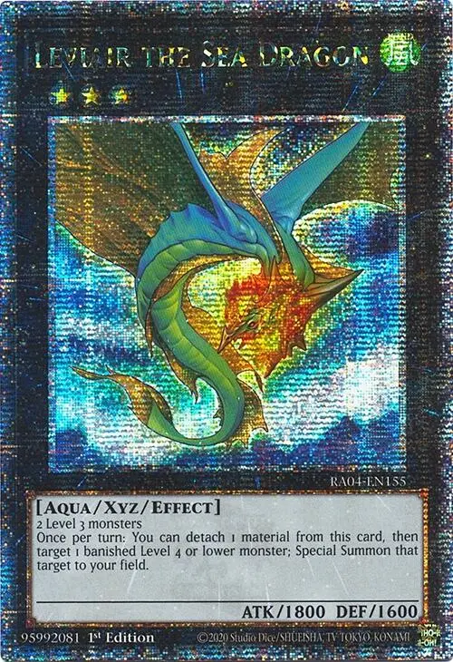 Leviair The Sea Dragon [Ra04-En155] Quarter Century Secret Rare 1