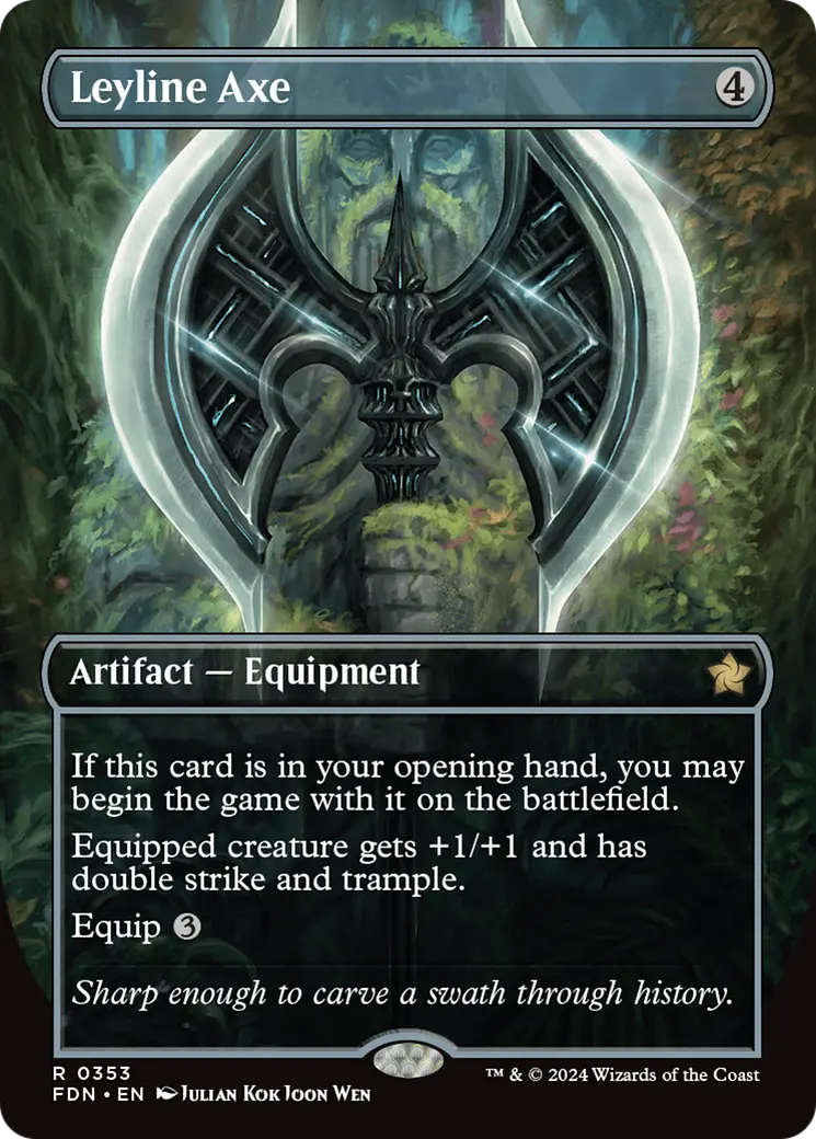 Leyline Axe (Borderless) [Foundations] 1