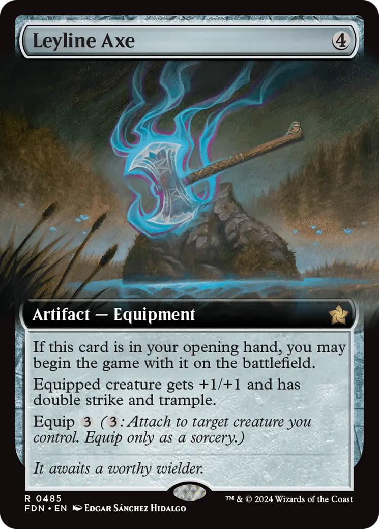 Leyline Axe (Extended Art) [Foundations] 1