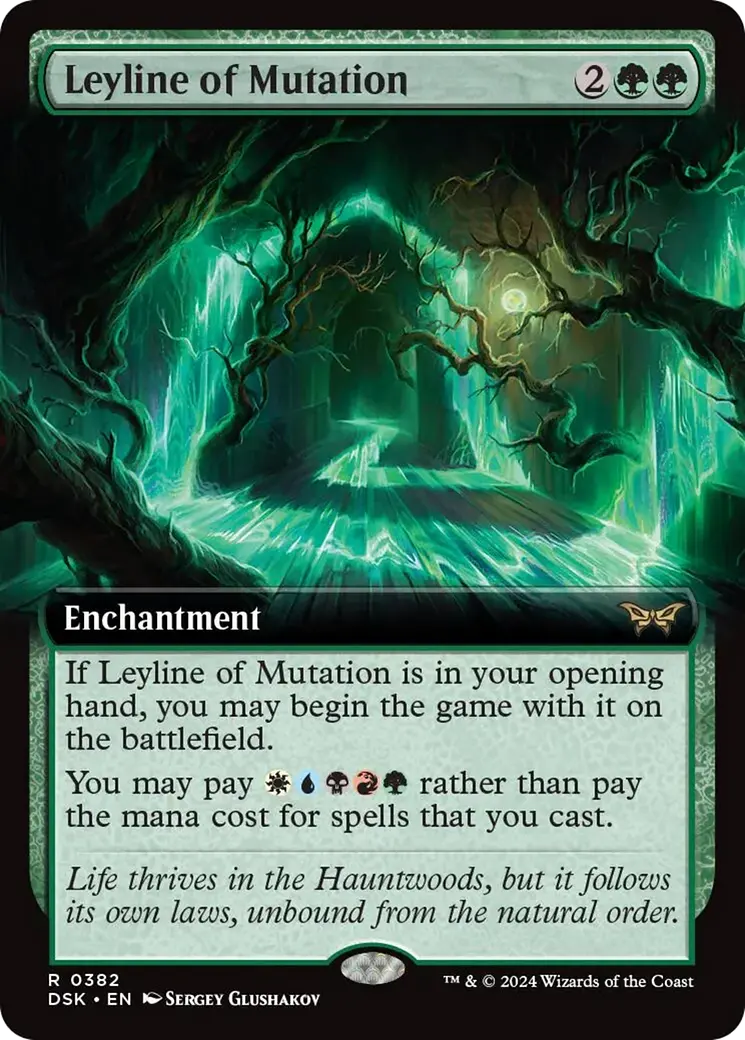 Leyline Of Mutation (Extended Art) [Duskmourn: House Of Horror] 1