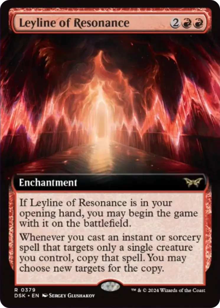 Leyline Of Resonance (Extended Art) [Duskmourn: House Of Horror] 1