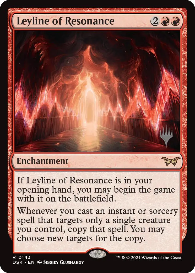 Leyline Of Resonance (Promo Pack) [Duskmourn: House Of Horror Promos] 1