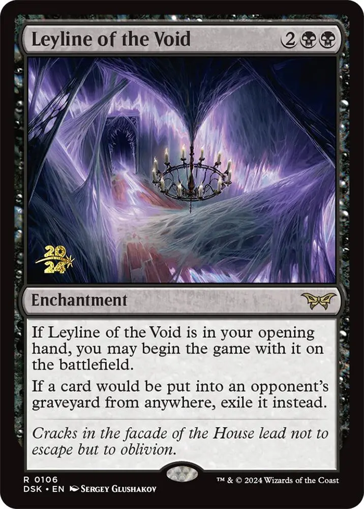 Leyline Of The Void (0106) [Duskmourn: House Of Horror Prerelease Promos] 1