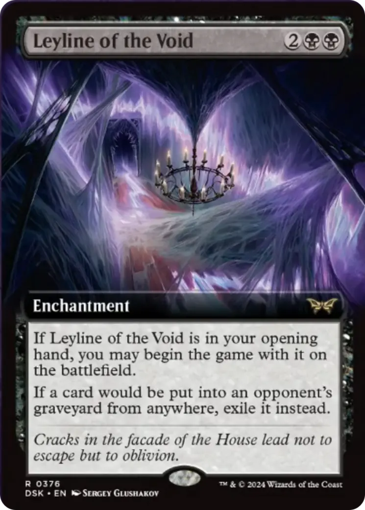 Leyline Of The Void (Extended Art) [Duskmourn: House Of Horror] 1