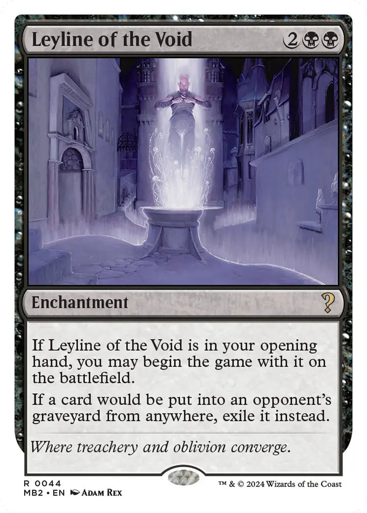 Leyline Of The Void (White Border) [Mystery Booster 2] 1