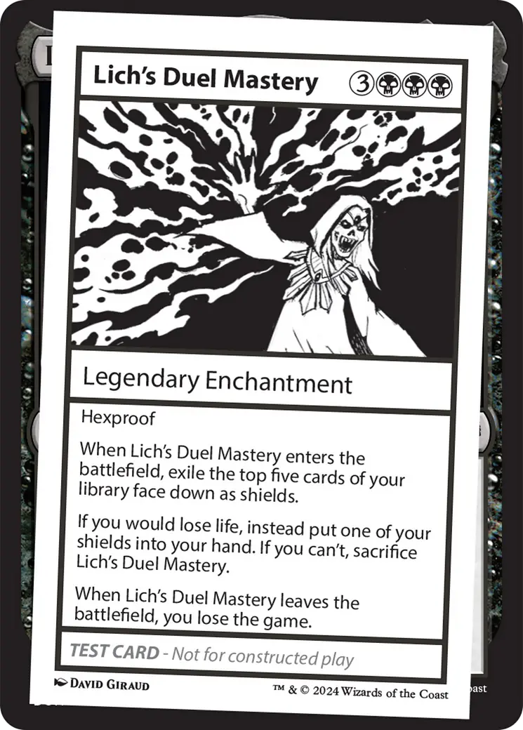 Lich's Duel Mastery [Mystery Booster 2 Playtest Cards] 1