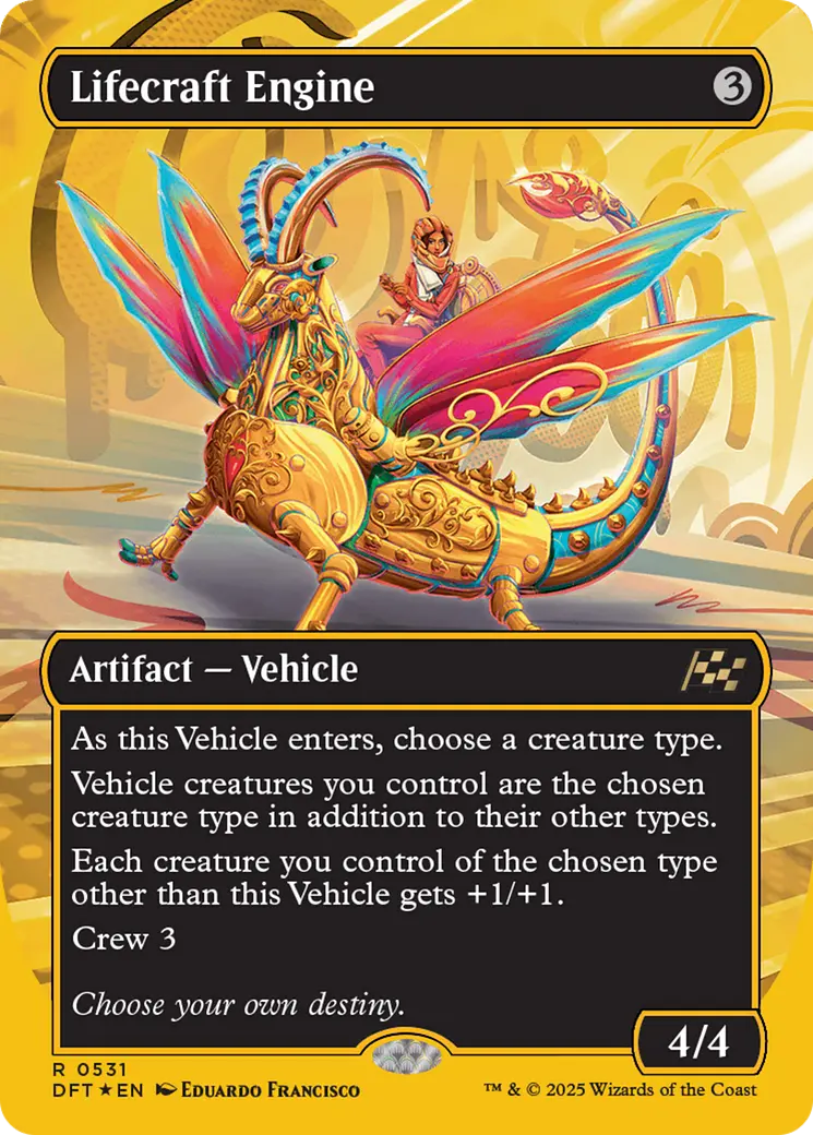 Lifecraft Engine (Borderless) (First-Place Foil) [Aetherdrift] 1