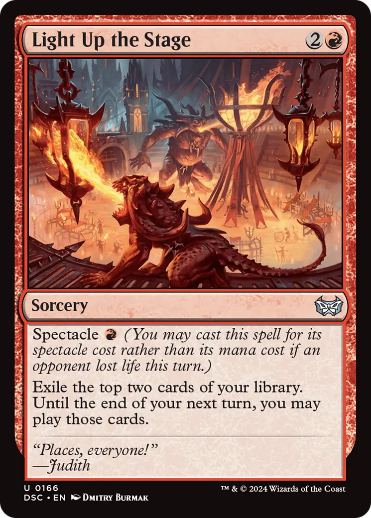 Light Up The Stage [Duskmourn: House Of Horror Commander] 1