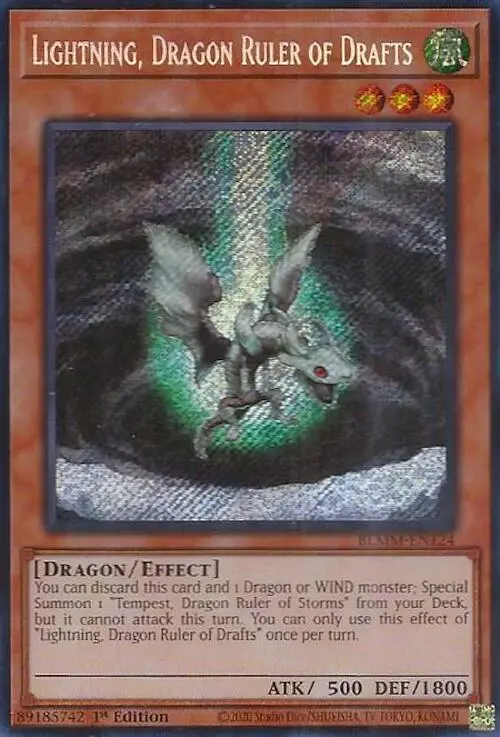 Lightning, Dragon Ruler Of Drafts [Blmm-En124] Secret Rare 1