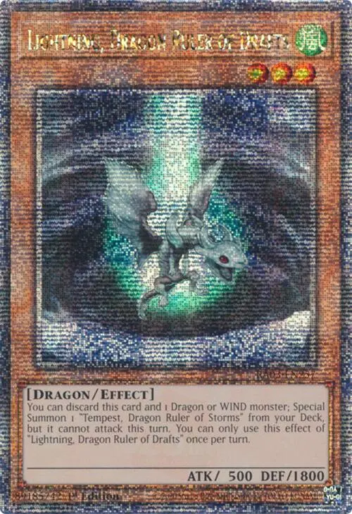 Lightning, Dragon Ruler Of Drafts (Quarter Century Secret Rare) [Ra03-En257] Quarter Century Secret Rare 1