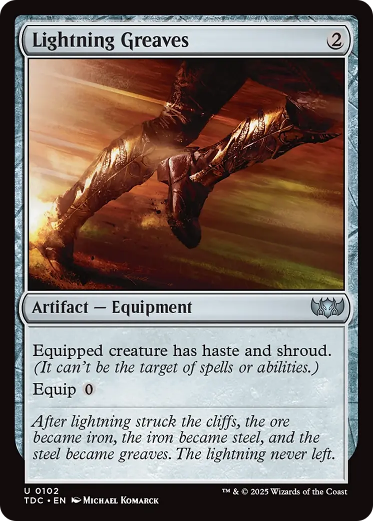 Lightning Greaves [Tarkir: Dragonstorm Commander] 1