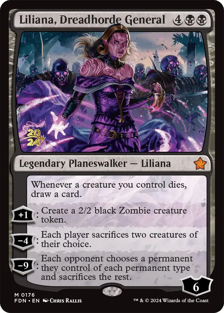 Liliana, Dreadhorde General [Foundations Prerelease Promos] 1
