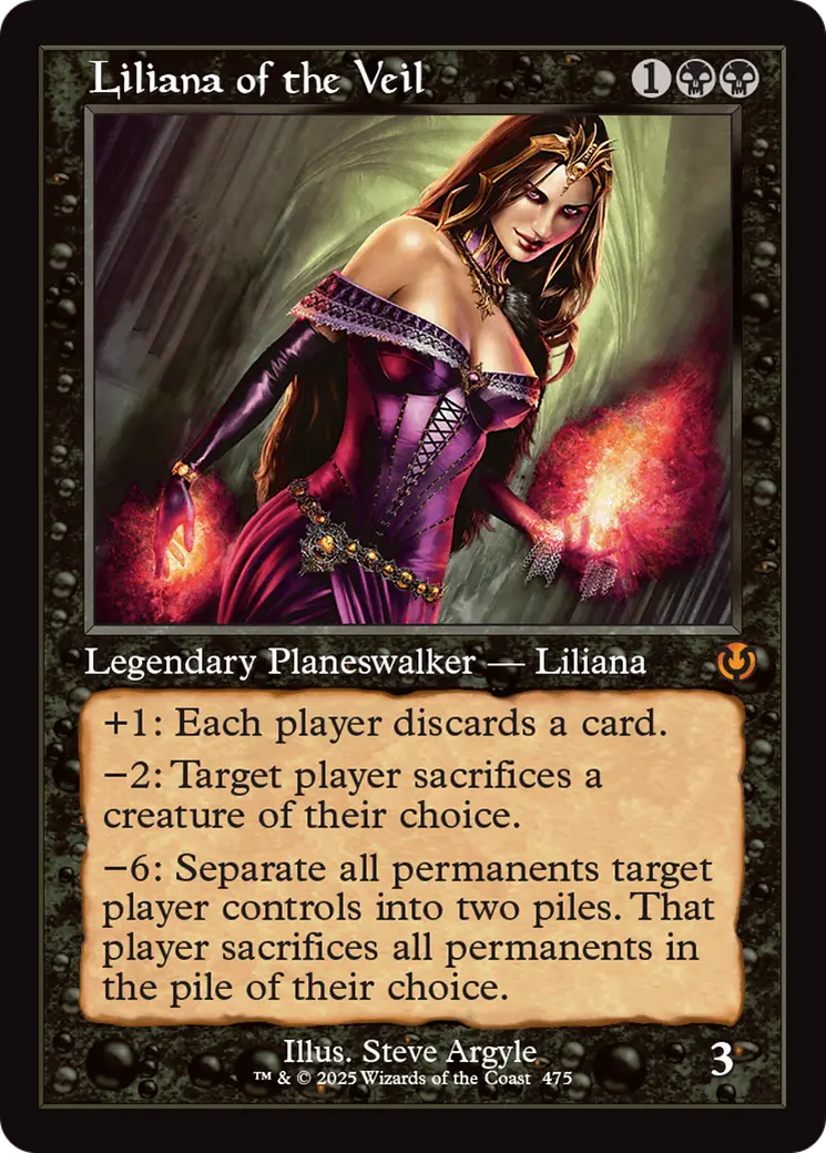 Liliana Of The Veil (Retro Frame) [Innistrad Remastered] 1