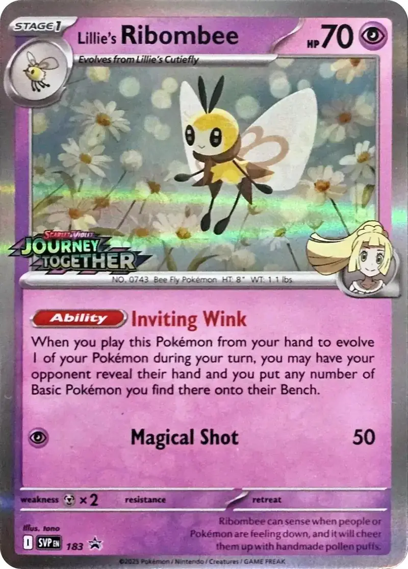 Lillie's Ribombee (183) [Scarlet & Violet: Black Star Promos] 1