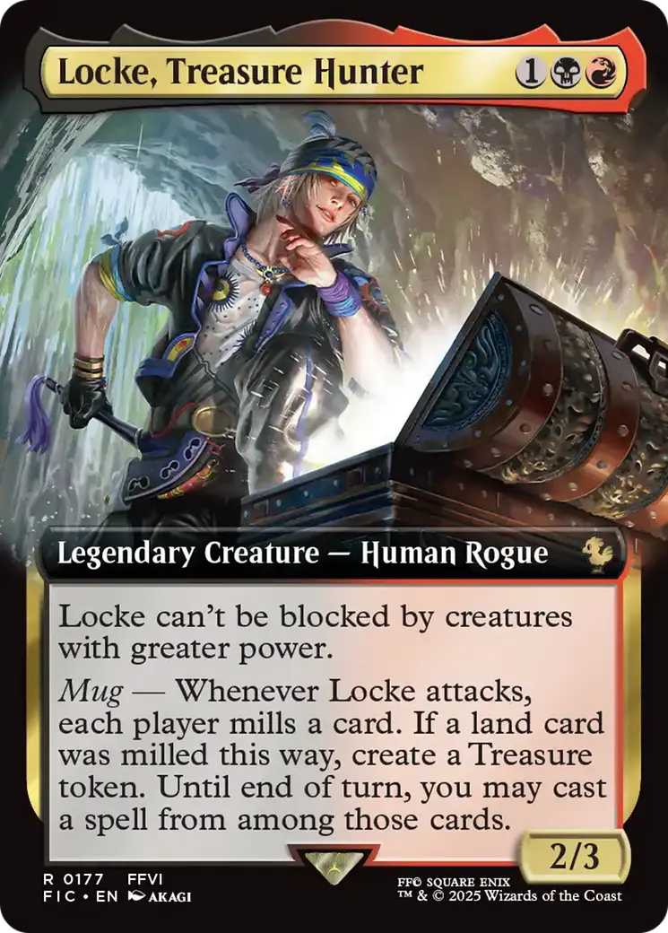 Locke, Treasure Hunter (Extended Art) [Final Fantasy Commander] 1