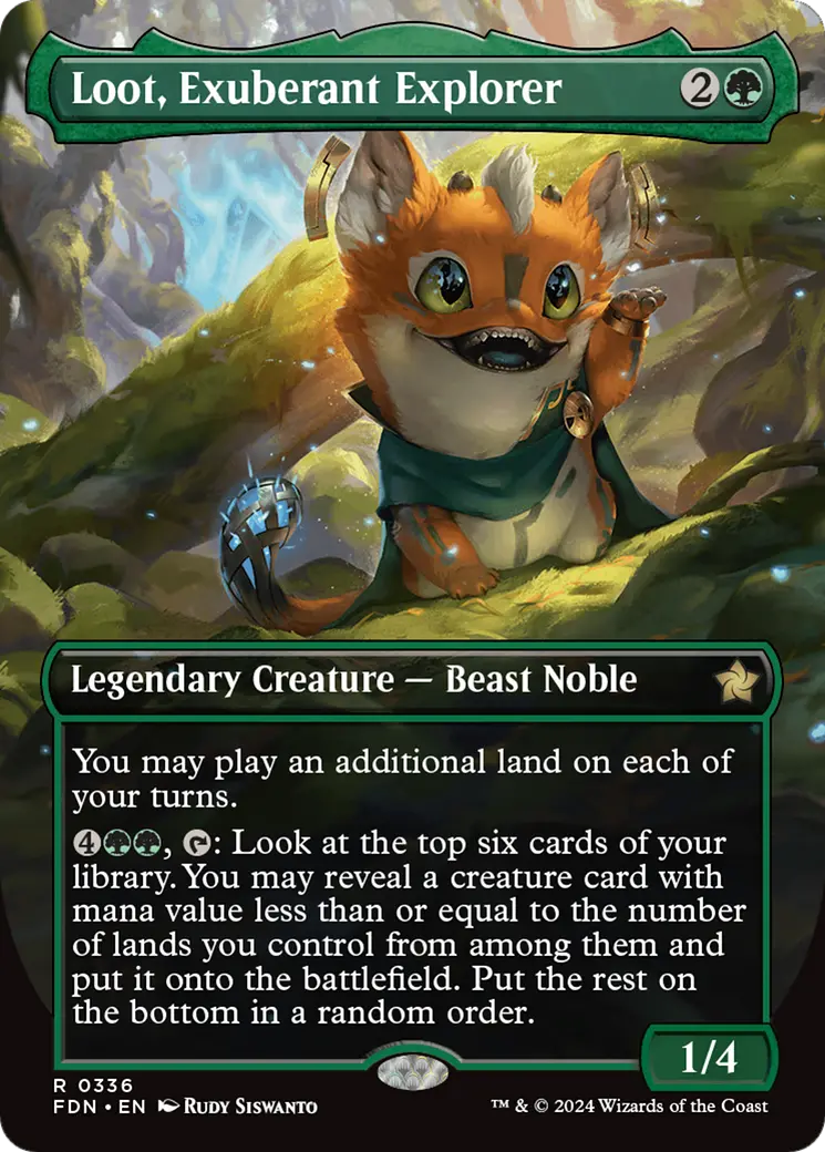 Loot, Exuberant Explorer (Borderless) [Foundations] 1