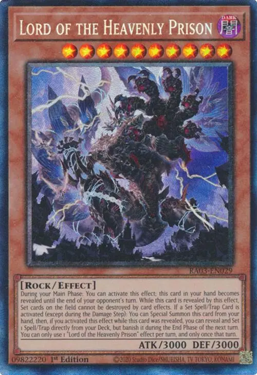 Lord Of The Heavenly Prison (Cr) [Ra03-En029] Prismatic Collector's Rare 1