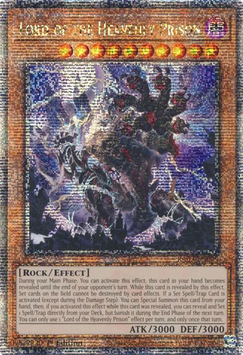 Lord Of The Heavenly Prison (Quarter Century Secret Rare) [Ra03-En029] Quarter Century Secret Rare 1