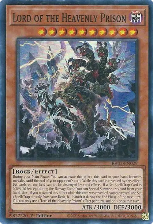 Lord Of The Heavenly Prison [Ra03-En029] Super Rare 1