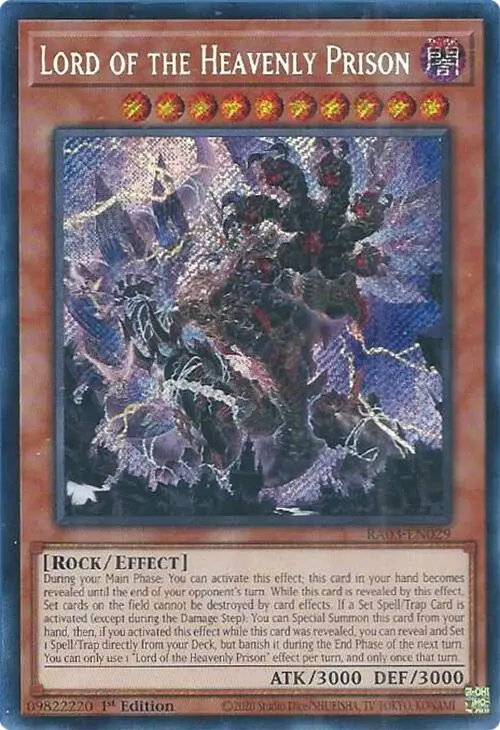Lord Of The Heavenly Prison (Secret Rare) [Ra03-En029] Secret Rare 1