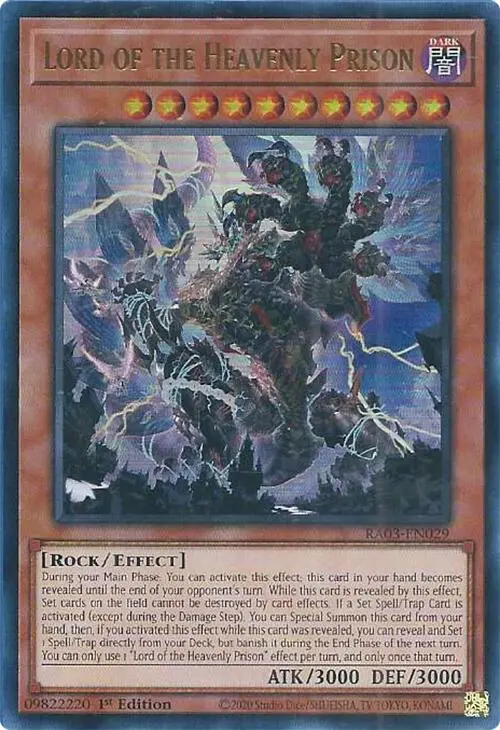 Lord Of The Heavenly Prison (Ur) [Ra03-En029] Ultra Rare 1