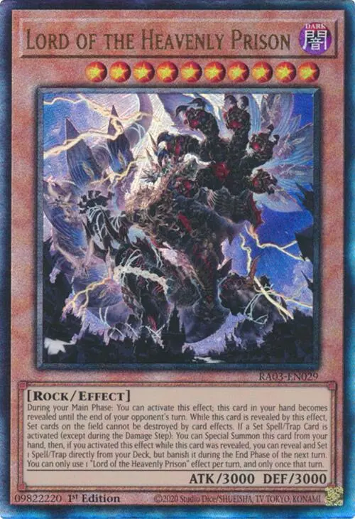 Lord Of The Heavenly Prison (Utr) [Ra03-En029] Prismatic Ultimate Rare 1