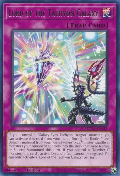 Lord Of The Tachyon Galaxy [Mztm-En017] Rare 1