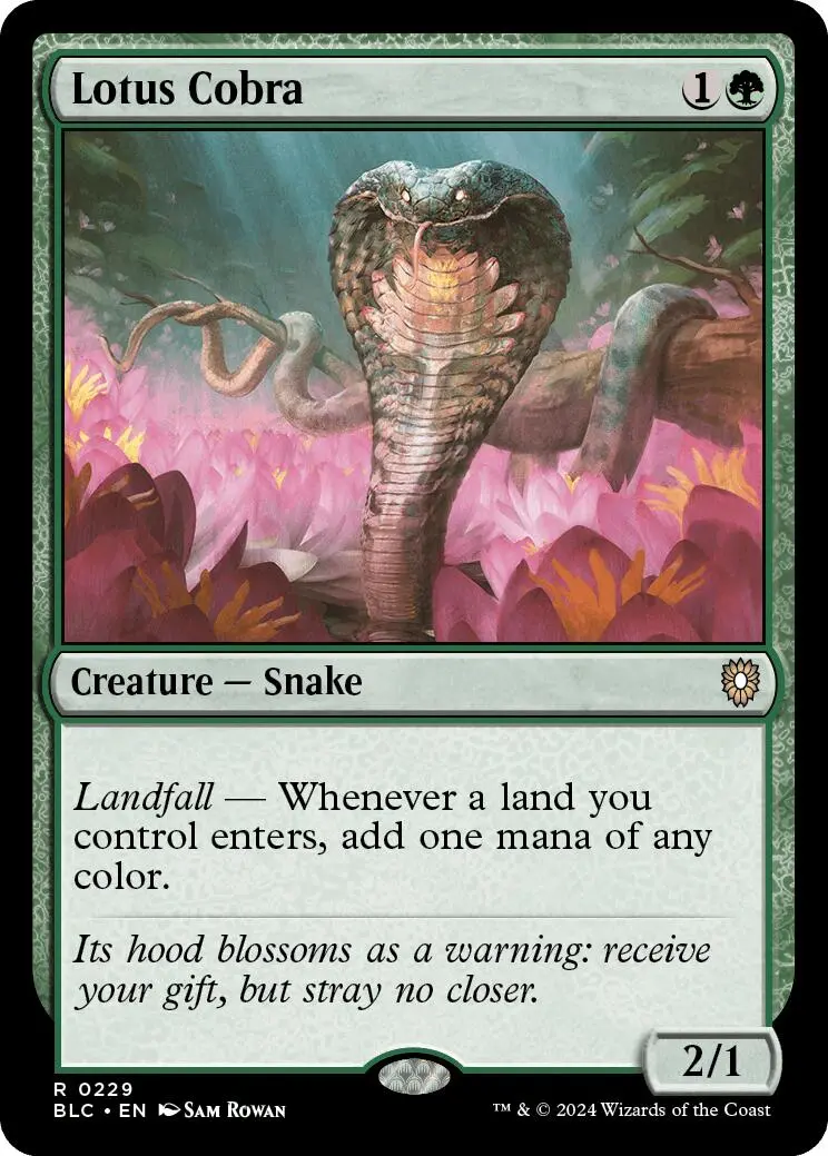 Lotus Cobra [Bloomburrow Commander] 1