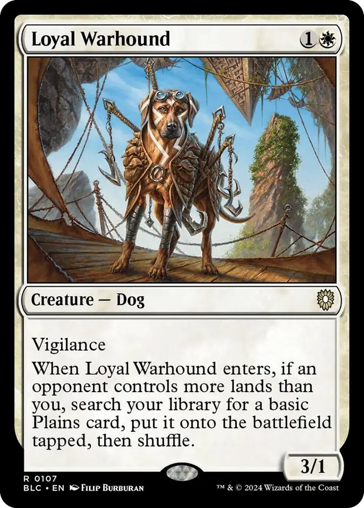 Loyal Warhound [Bloomburrow Commander] 1