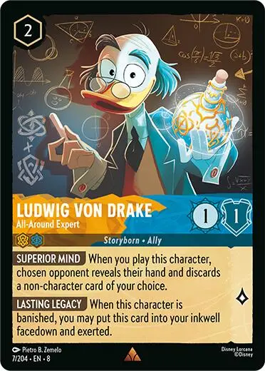 Ludwig Von Drake - All-Around Expert (7/204) [Reign Of Jafar] 1