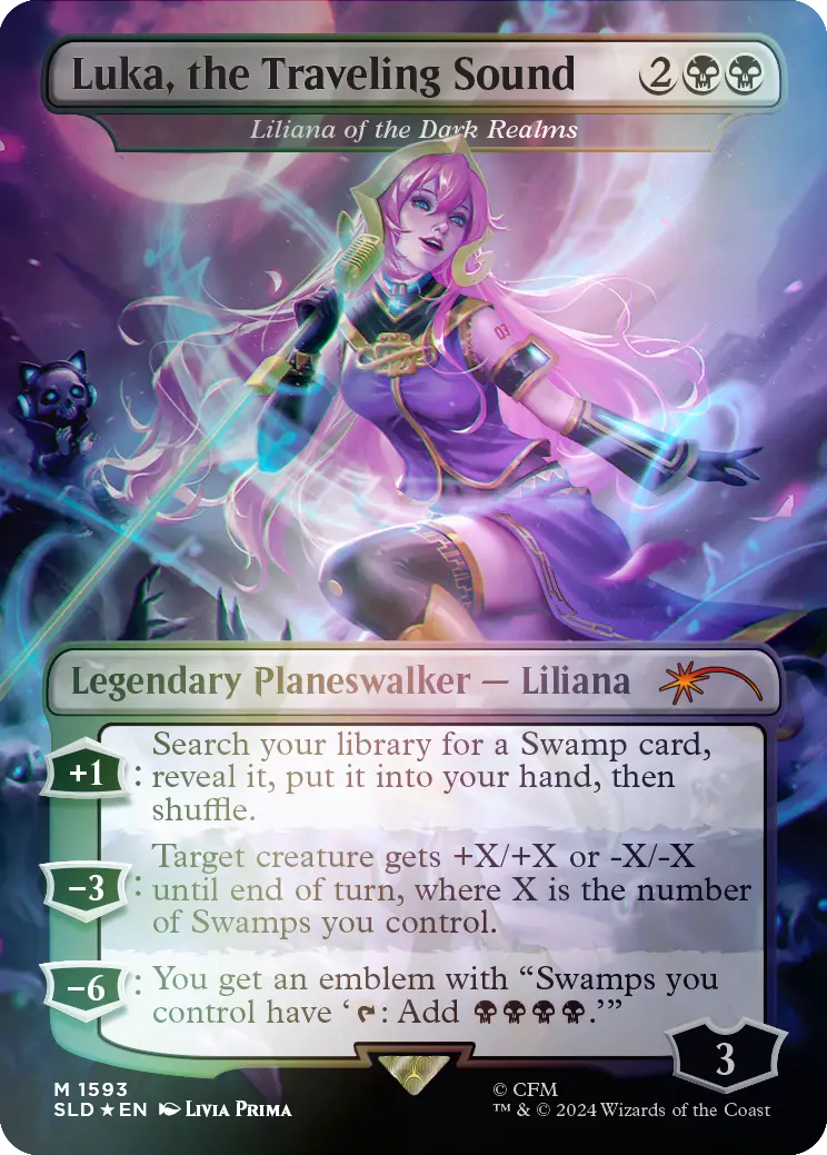 Luka, The Traveling Sound - Liliana Of The Dark Realms (Rainbow Foil) [Secret Lair Drop Series] 1