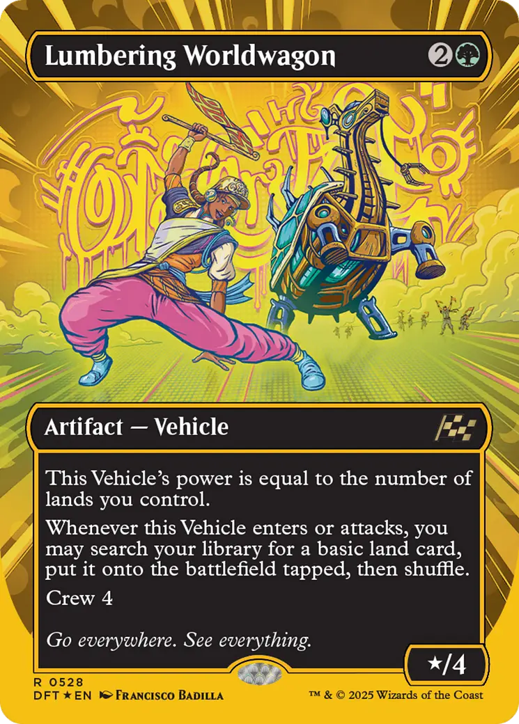 Lumbering Worldwagon (Borderless) (First-Place Foil) [Aetherdrift] 1