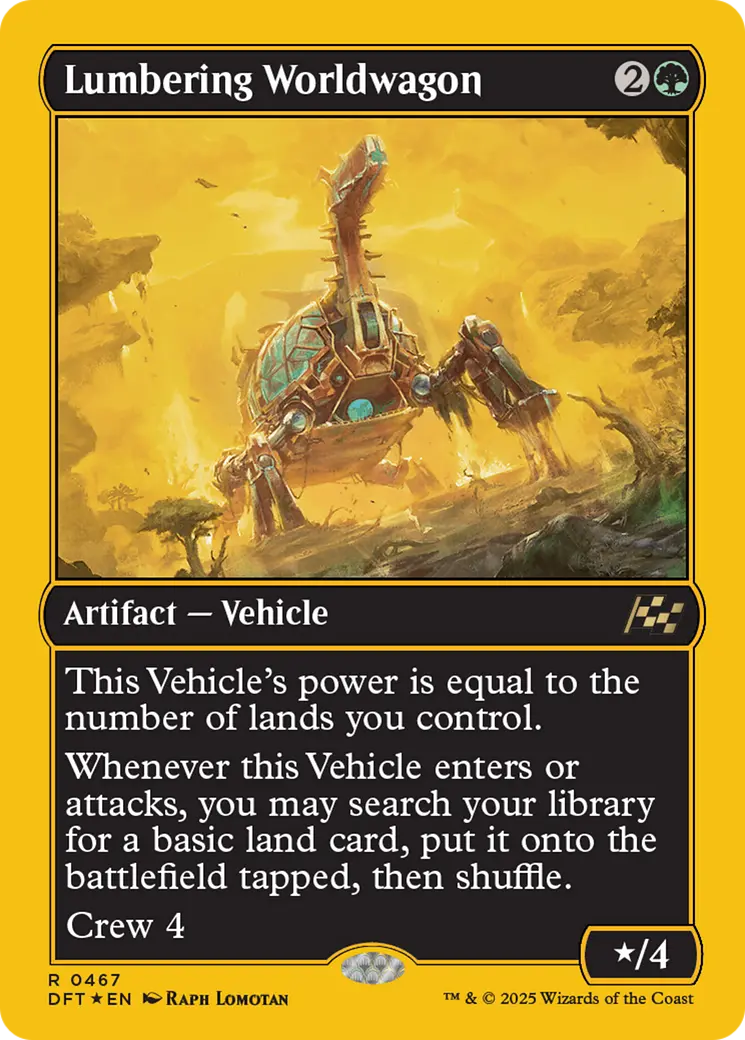 Lumbering Worldwagon (First-Place Foil) [Aetherdrift] 1