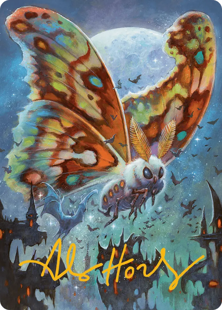 Luminous Broodmoth Art Card (Gold-Stamped Signature) [Bloomburrow Art Series] 1