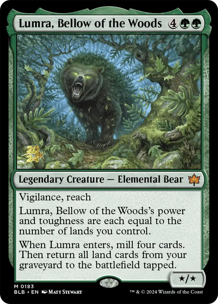 Lumra, Bellow Of The Woods [Bloomburrow Prerelease Promos] 1