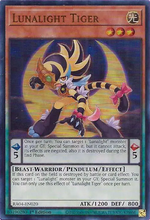 Lunalight Tiger [Ra04-En020] Ultra Rare 1