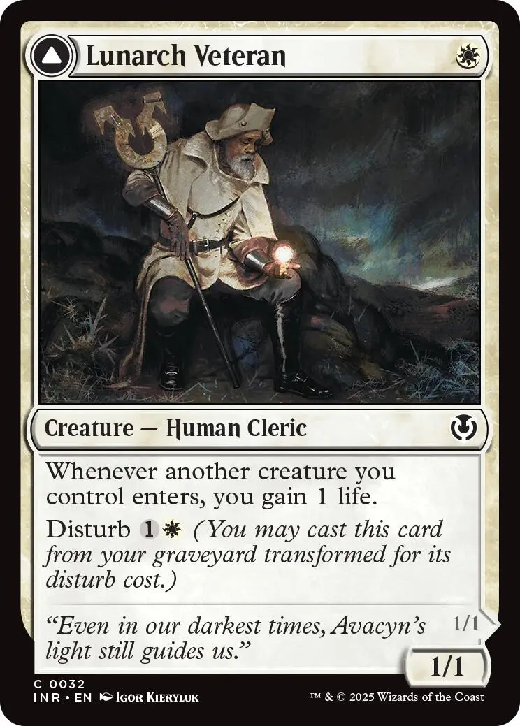 Lunarch Veteran // Luminous Phantom [Innistrad Remastered] 1