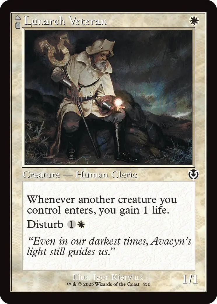 Lunarch Veteran // Luminous Phantom (Retro Frame) [Innistrad Remastered] 1