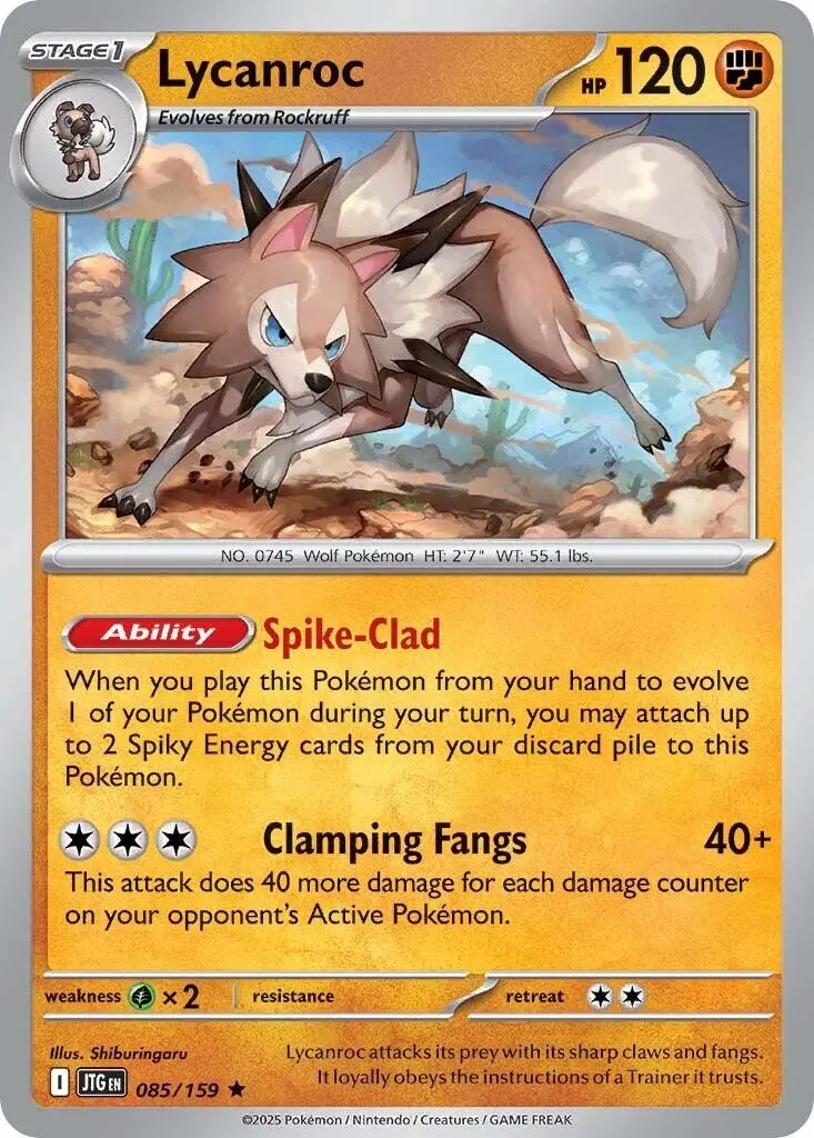 Lycanroc (085/159) [Scarlet & Violet: Journey Together] 1