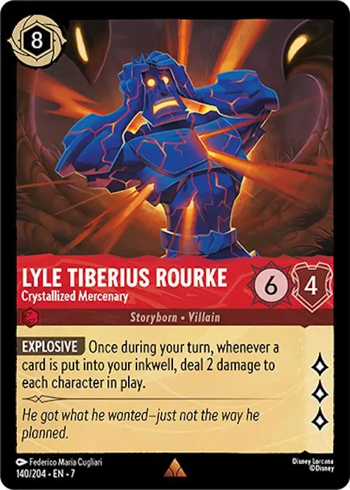 Lyle Tiberius Rourke - Crystallized Mercenary (140/204) [Archazia's Island] 1