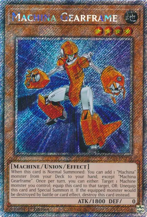 Machina Gearframe (Platinum Secret Rare) [Ra03-En234] Platinum Secret Rare 1