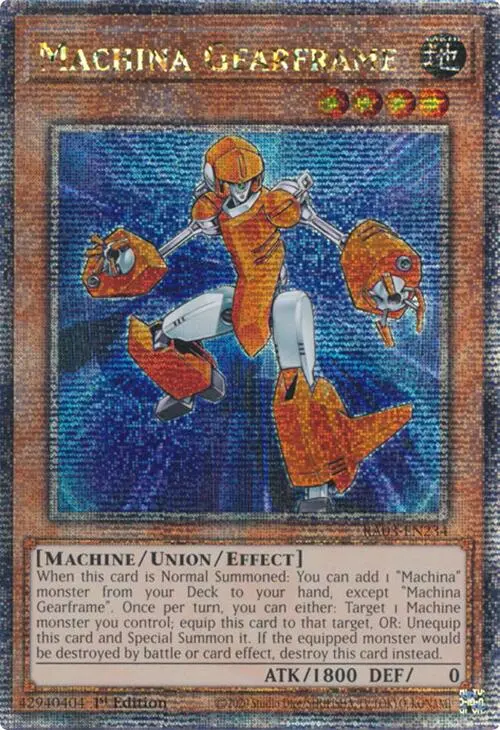 Machina Gearframe (Quarter Century Secret Rare) [Ra03-En234] Quarter Century Secret Rare 1