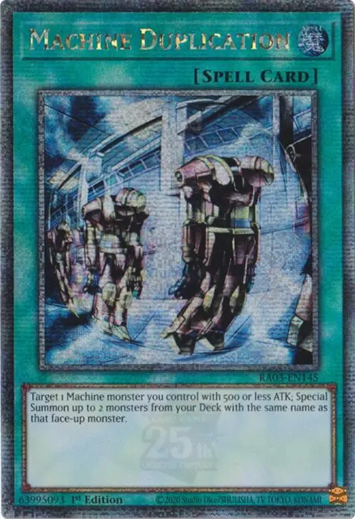 Machine Duplication (Quarter Century Secret Rare) [Ra03-En145] Quarter Century Secret Rare 1