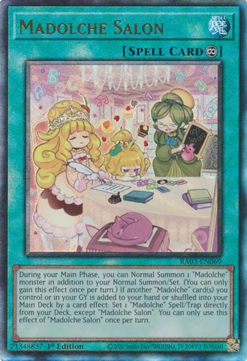 Madolche Salon (Utr) [Ra03-En069] Prismatic Ultimate Rare 1