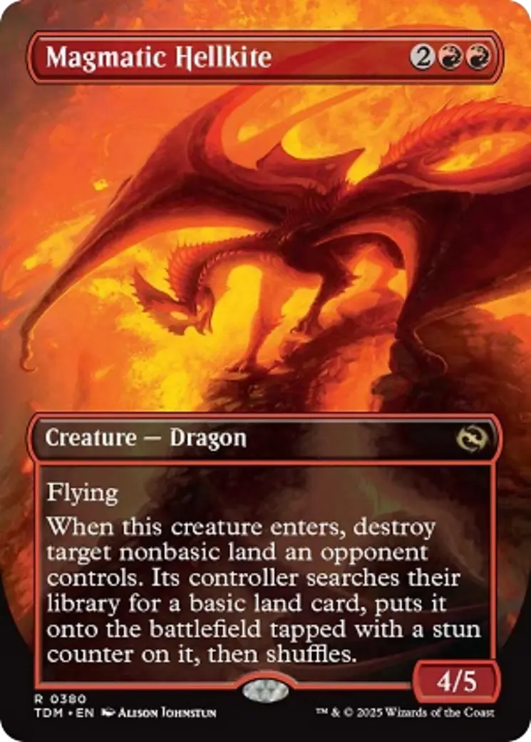 Magmatic Hellkite (Borderless) [Tarkir: Dragonstorm] 1