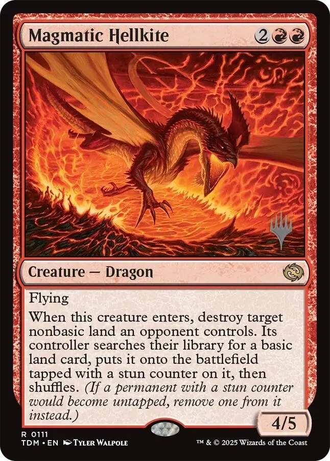 Magmatic Hellkite (Promo Pack) [Tarkir: Dragonstorm Promos] 1