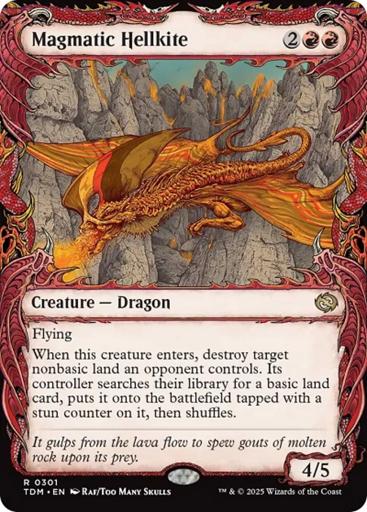 Magmatic Hellkite (Showcase) [Tarkir: Dragonstorm] 1